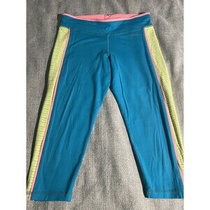 Sofibella Pants Leggings Women's Medium Tennis blues/Yellow.